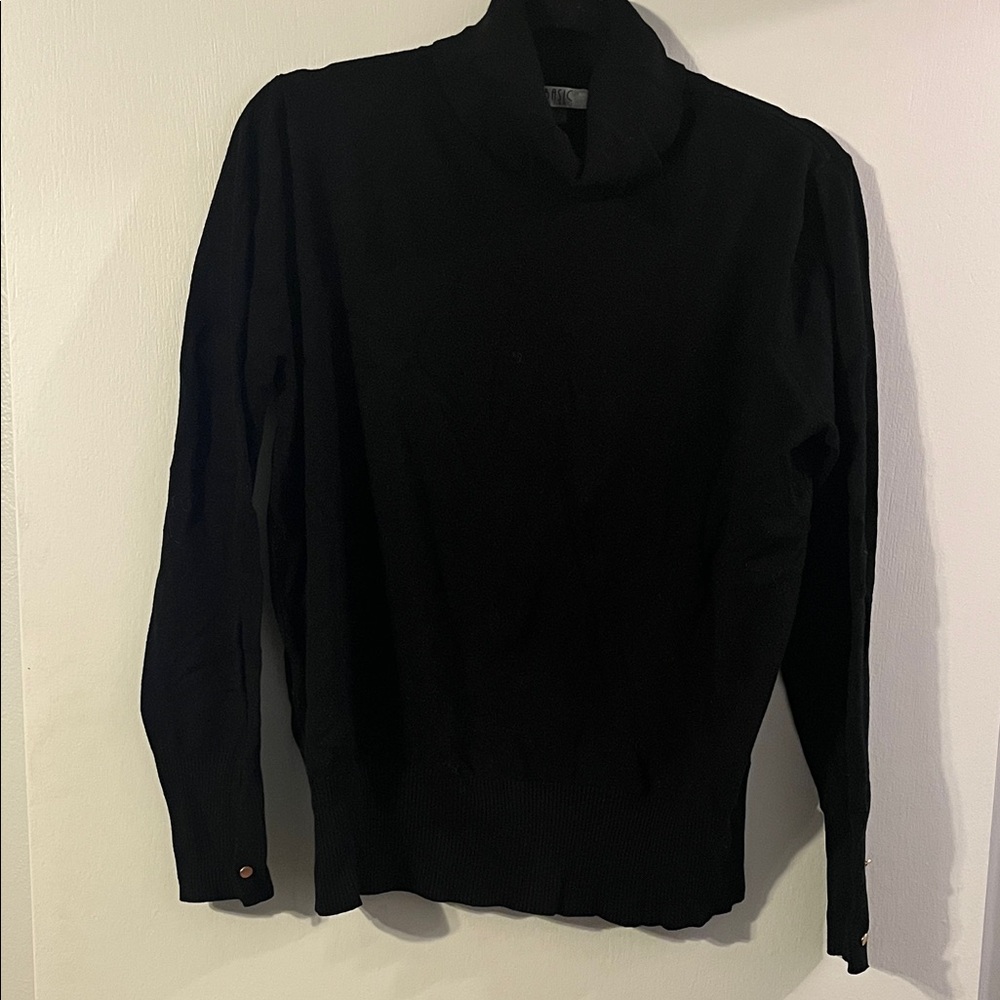 Basic Milano Black Turtleneck Sweater